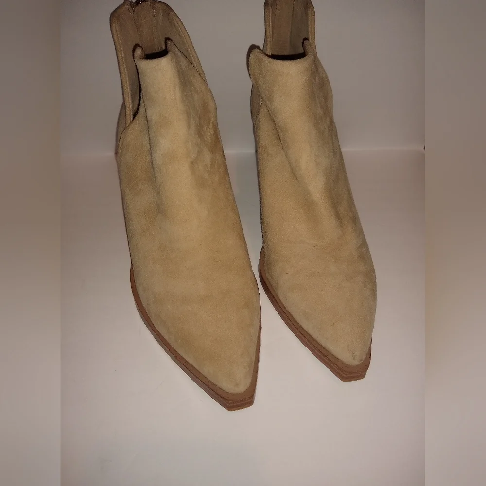 Vince Camuto Beige Heeled Boots - Picture 1 of 10